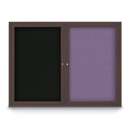 United Visual Products Corkboard, 18"x24", Cork/Gold UV401PLUS-GOLD-CORK